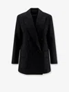 Max Mara Appia Virgin Wool Blazer With Sequins In Black