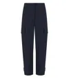 Max Mara Aprile Blue Trousers In Blue