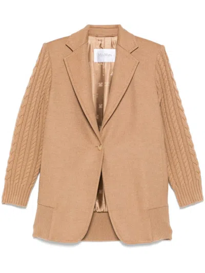 Max Mara Arabia Coat In Brown