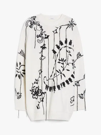 MAX MARA MAX MARA ARAD KNITTED DRESS WHITE
