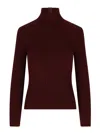 Max Mara Aral Wool And Cashmere Turtleneck Sweater In Red