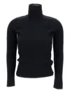 Max Mara Turtleneck Long-sleeved Sweater In Black