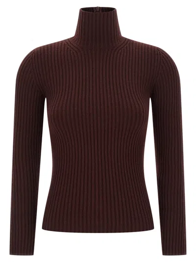 Max Mara Aral1234 Turtleneck Sweater In Brown