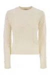 Max Mara Aramis - Slim-fit Cashmere Jumper In Metallic