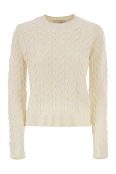 Max Mara Aramis - Slim-fit Cashmere Jumper In Metallic