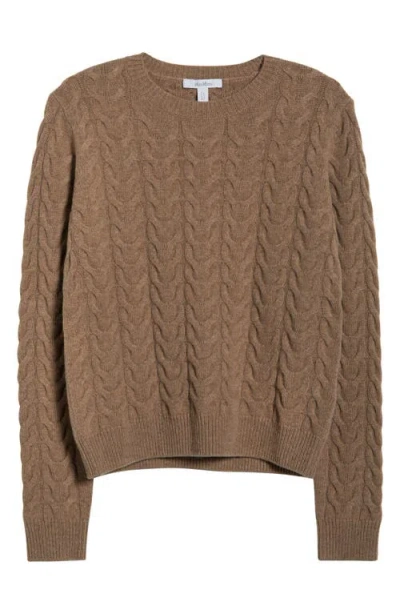 Max Mara Aramis Cashmere Cable Knit Sweater In Brown