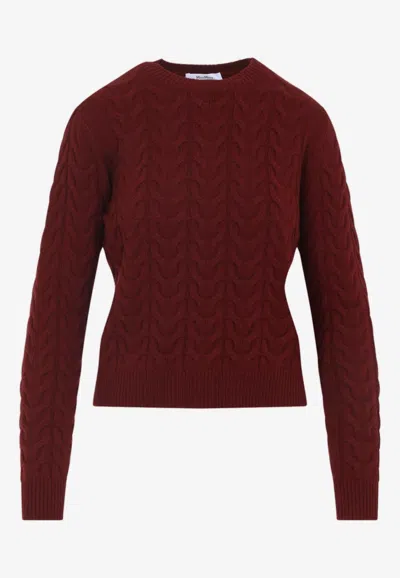 Max Mara Aramis Treccia Sweater Women In Red