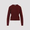 Max Mara Cable Knit Cashmere Sweater In Deep Burgundy In Burgundy