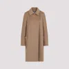 Max Mara Long Camel Hair And Viscose Coat In Cammello