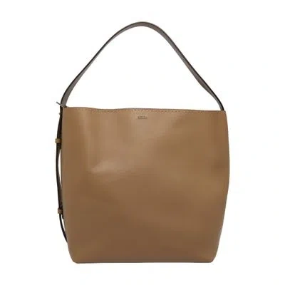 Max Mara Archetipo Bucket Bag In Beige