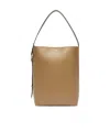Max Mara Archetipo Leather Maxi Bucket Bag In Brown