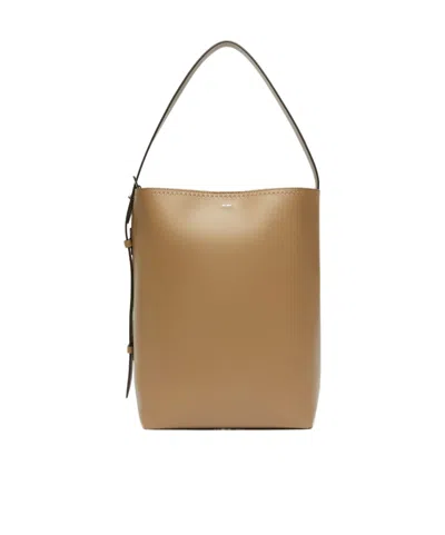 MAX MARA ARCHETIPO LEATHER MAXI BUCKET BAG