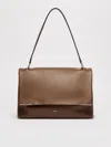 Max Mara Archetipo 06 Leather Shoulder Bag In Brown