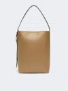 Max Mara Archetipo Medium Leather Bucket Bag In Brown