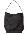 Max Mara Archetipo Medium Leather-trim Tote In Black