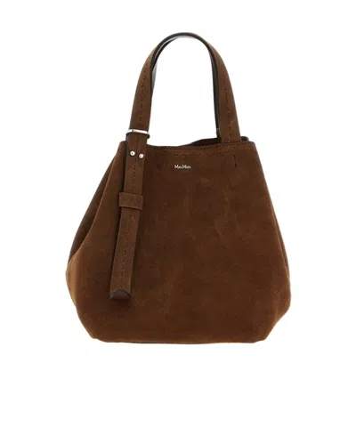 Max Mara Archetipo Shoulder Bag In Brown