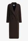 Max Mara Maxmara Arco1234 Coat In Virgin Wool And Cashmere In Black