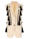 Max Mara Waistcoat With Tassel Embellishments And Notched Lapel