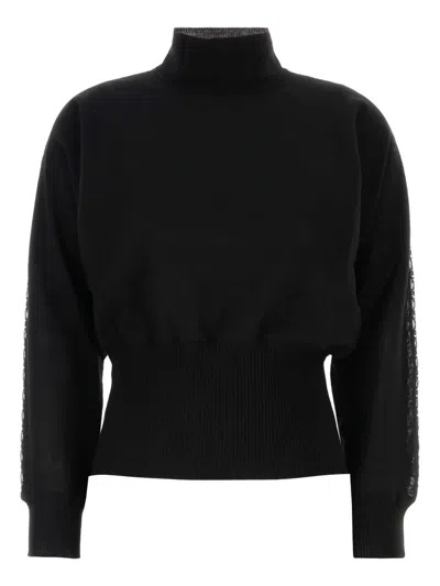 Max Mara Studio Knitwear In Black