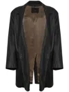 Max Mara Long-sleeved Suit Coat In Black