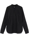 Max Mara Buttoned Long-sleeved Shirt In Black