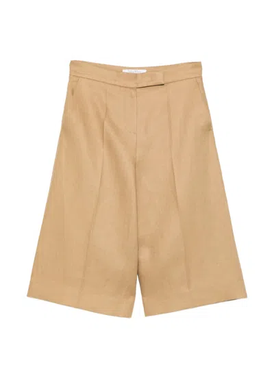 Max Mara Arena Linen Mxmkaki In Brown
