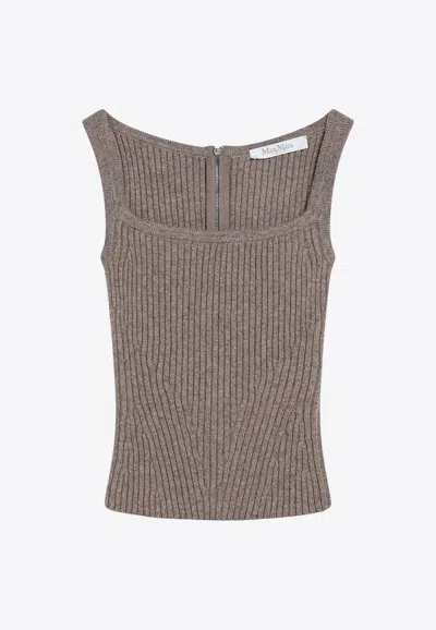 MAX MARA ARETUSA RIBBED KNIT TANK TOP