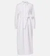 Max Mara Arezzo Gabardine Shirt Dress In White