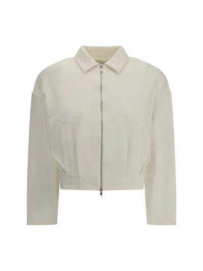 Max Mara Argenta Cropped Sweatshirt In White