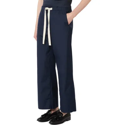 Max Mara Argento Drawstring Trousers In Blue