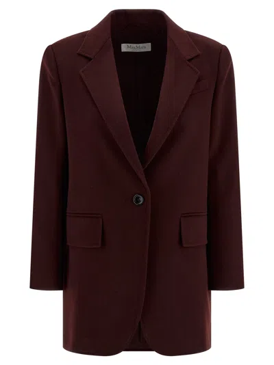 Max Mara Ariccia1234 Blazer In Burgundy