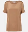Max Mara Aris Silk-blend T-shirt