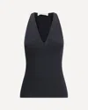 Max Mara '1234 Armida' V-neck Top In Black
