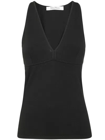 Max Mara Armida1234 Cotton Bra Tank Clothing In Black