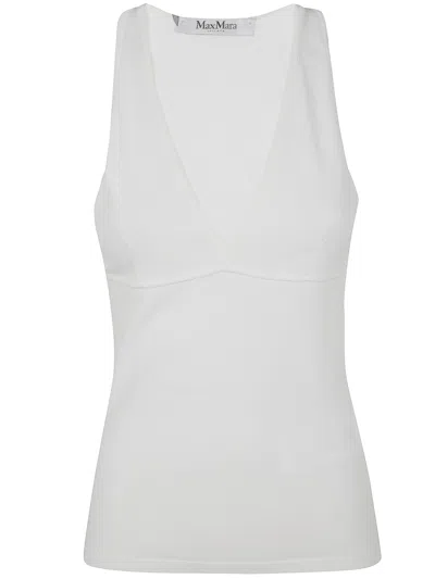 Max Mara Armida1234 Cotton Bra Tank In White