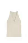 Max Mara Sleeveless Top In White