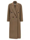Max Mara Harmony12 Doublebreasted Coat In Brown