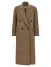Max Mara Harmony12 Doublebreasted Coat In Brown