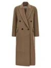 Max Mara Harmony12 Doublebreasted Coat In Brown
