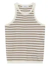 Max Mara Arnes Tank Top In Neutral