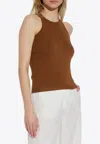 Max Mara Arnes Tank Top In Brown