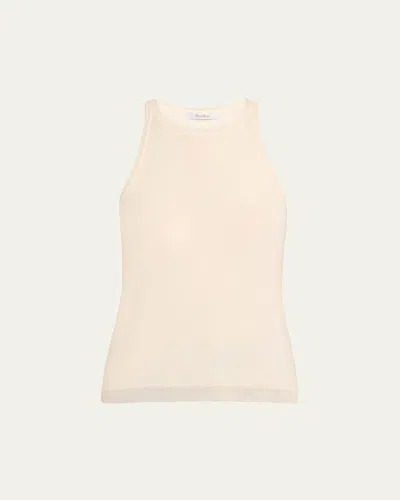 Max Mara Arnes Tank Top In Ivory