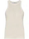 Max Mara Knitted Tank Top In White