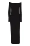 Max Mara Wool And Cashmere-blend Maxi Dress In Black