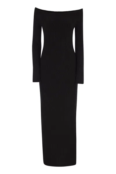 MAX MARA MAX MARA ARNES1234 - WOOL AND CASHMERE SHEATH DRESS