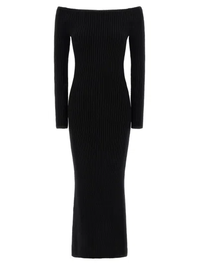 Max Mara Arnes 1234 Sheath Dress In Wool And Cachemire In Black