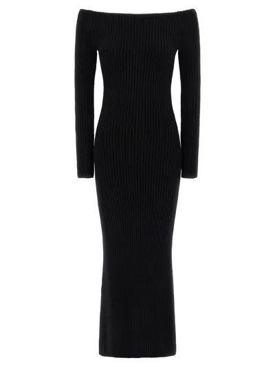 Max Mara Arnes 1234 Sheath Dress In Wool And Cachemire In Black