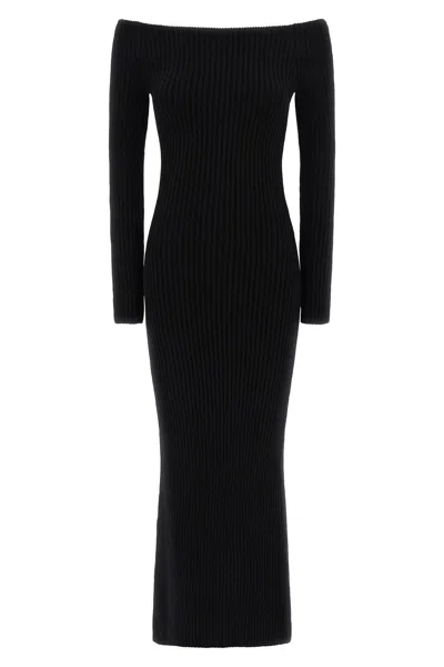 Max Mara Arnes 1234 Sheath Dress In Wool And Cachemire In Black