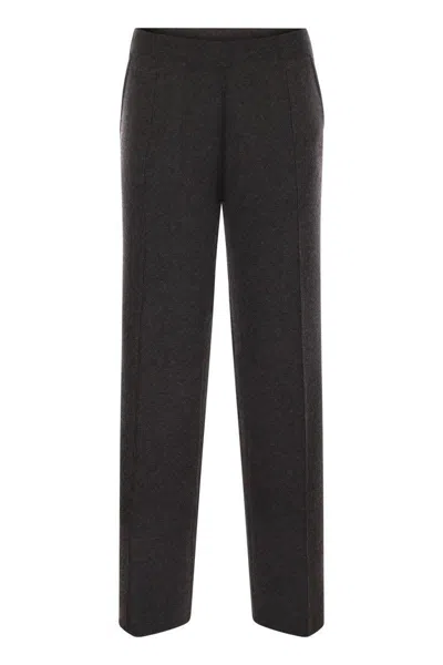 MAX MARA MAX MARA ARNO - VISCOSE AND WOOL TROUSERS
