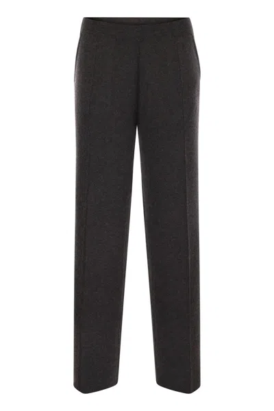 MAX MARA MAX MARA ARNO - VISCOSE AND WOOL TROUSERS